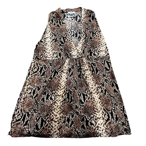 CACHÉ Women’s Elegant Sleeveless Snakeskin Top, Size Large - Picture 10 of 11